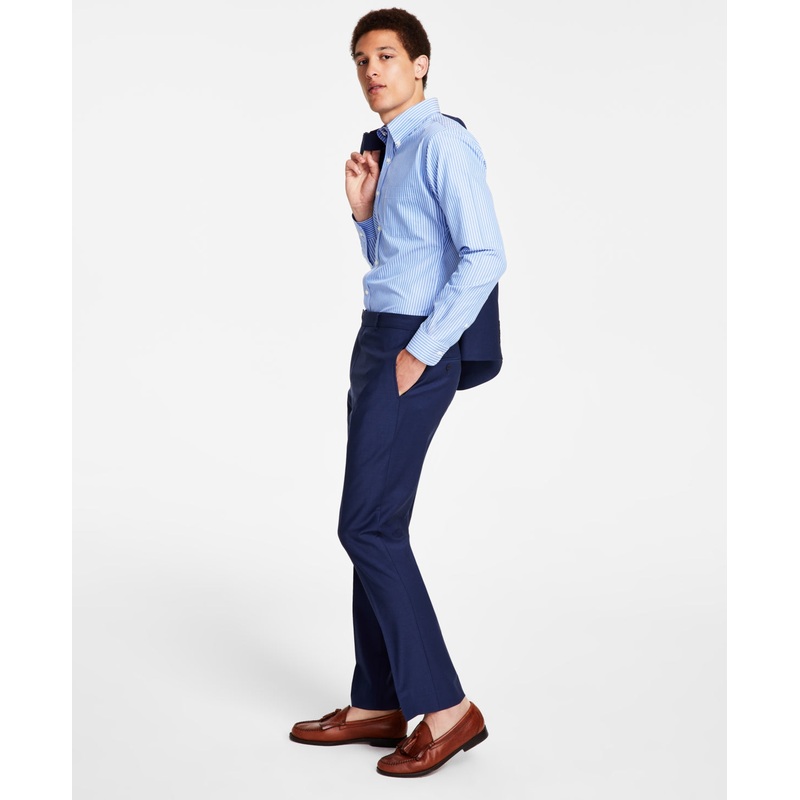 Brooks Brothers Mens Classic fit Dress Pants 36 / 34 Blue Stretch