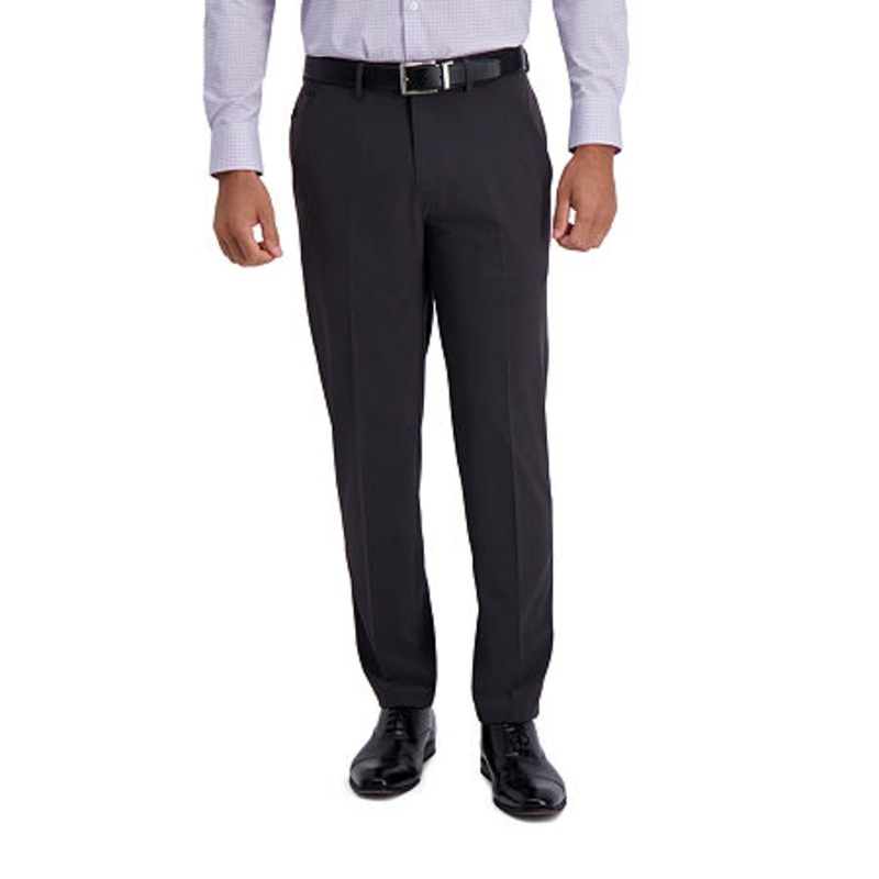 Haggar Mens Slim fit Dress Pants 33 / 30 Grey