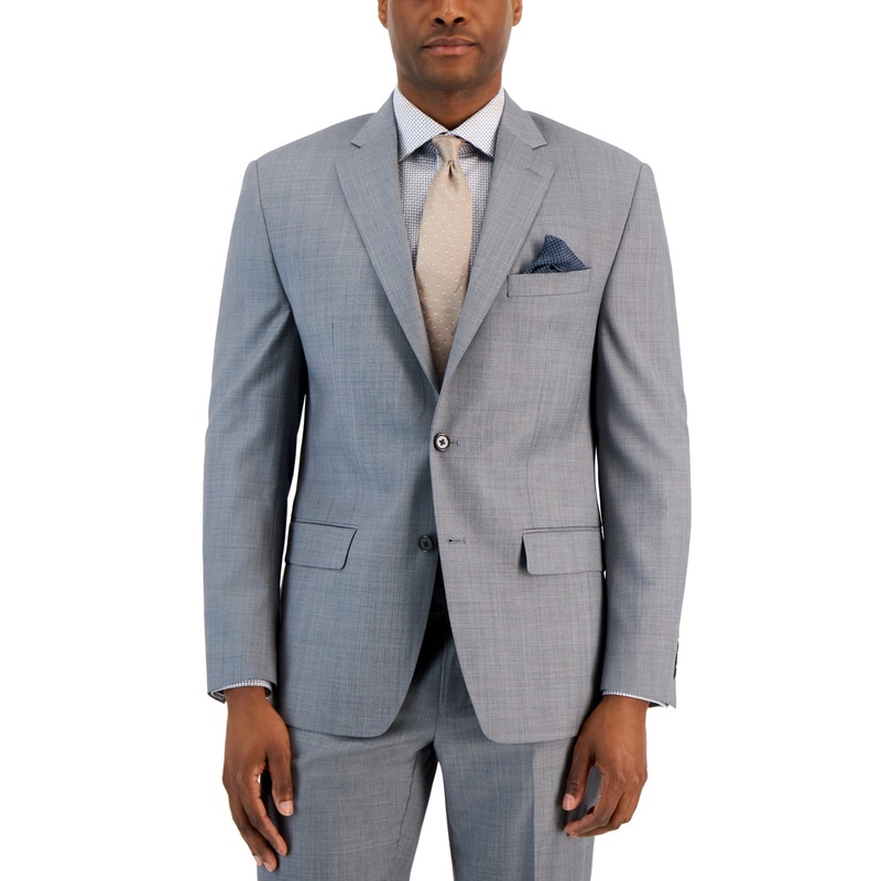 Lauren Ralph Lauren Mens Classic fit Suit Jacket Blazer 38 R Grey Stretch