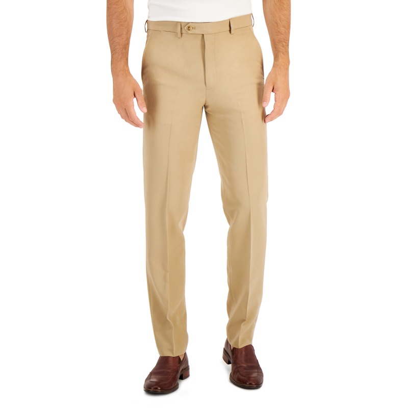 Nautica Mens Modern fit Dress Pants 44 / 32 Beige Stretch