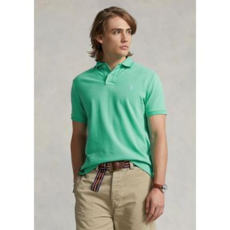 Polo Ralph Lauren Mens Classic fit Short Sleeve Polo Shirt Large Green Solid