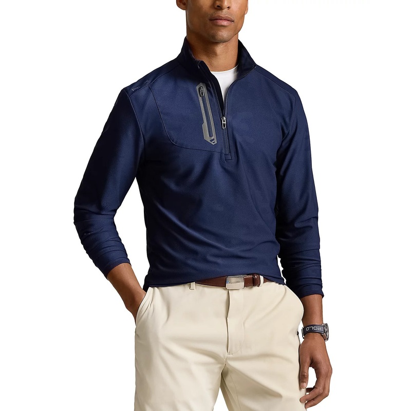RLX Ralph Lauren Performance Golf 1/4 Zip Pullover Navy Blue Mens Size XL