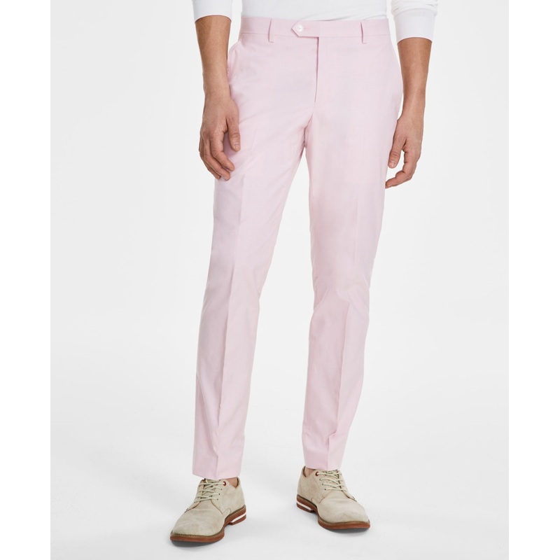 Tommy Hilfiger Mens Modern fit Dress Pants 38 / 30 Pink Stretch