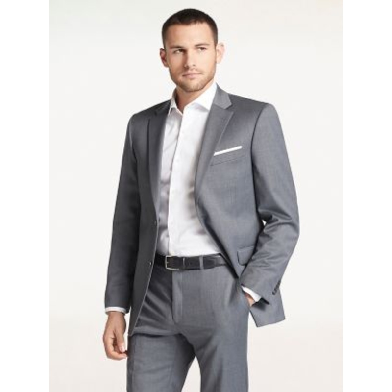 Tommy Hilfiger Mens Modern fit Suit Jacket Blazer 38 R Grey Solid