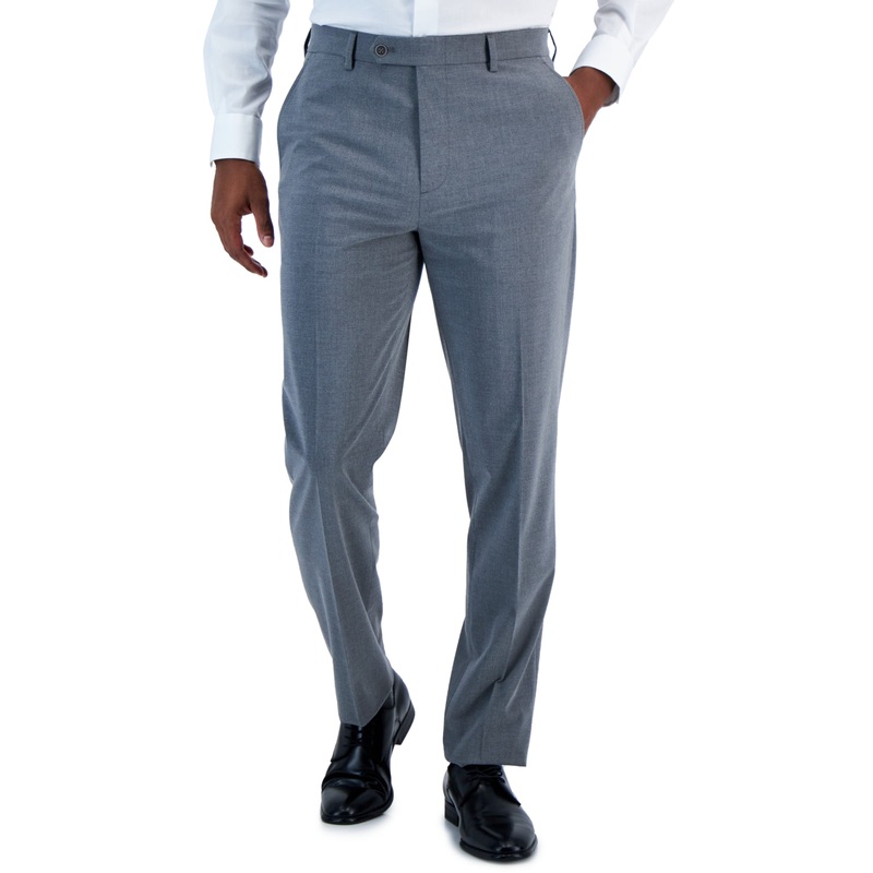 Vince Camuto Mens Slim fit Dress Pants 33 / 30 Grey Solid