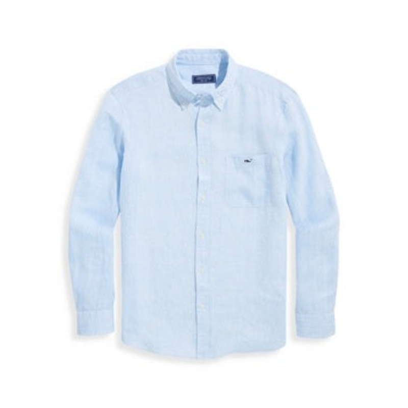 Vineyard Vines Mens  fit Button-Up Shirt Large Blue Solid