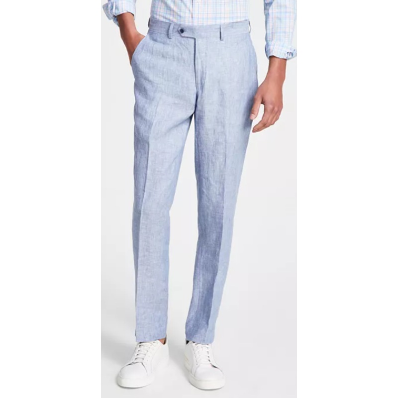 Bar III Mens Regular fit Dress Pants 33 / 30 Light Blue Blue