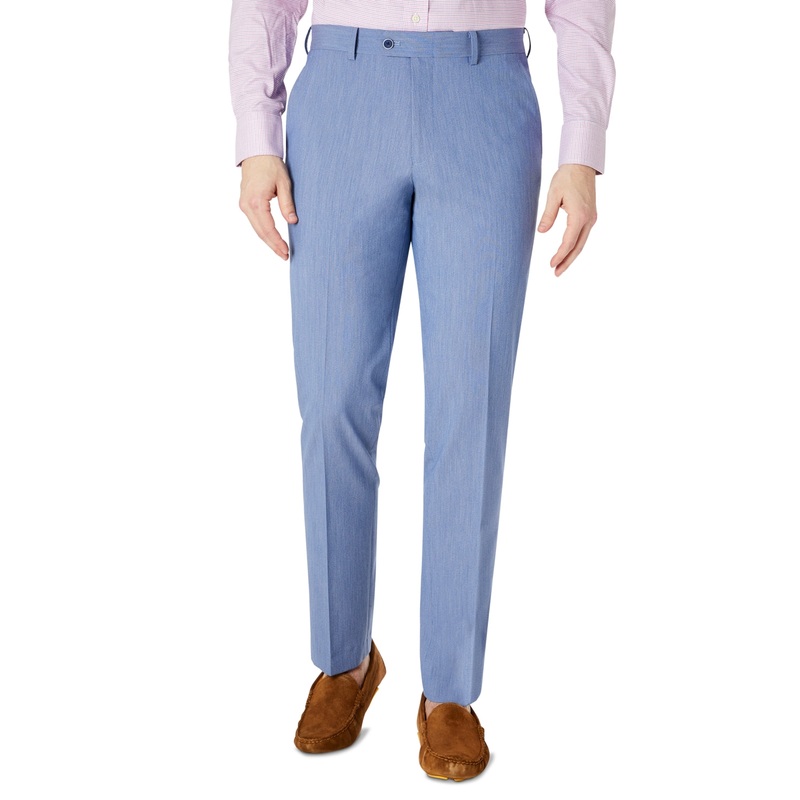 Bar Iii Mens Slim fit Dress Pants 31 / 30 Blue Solid