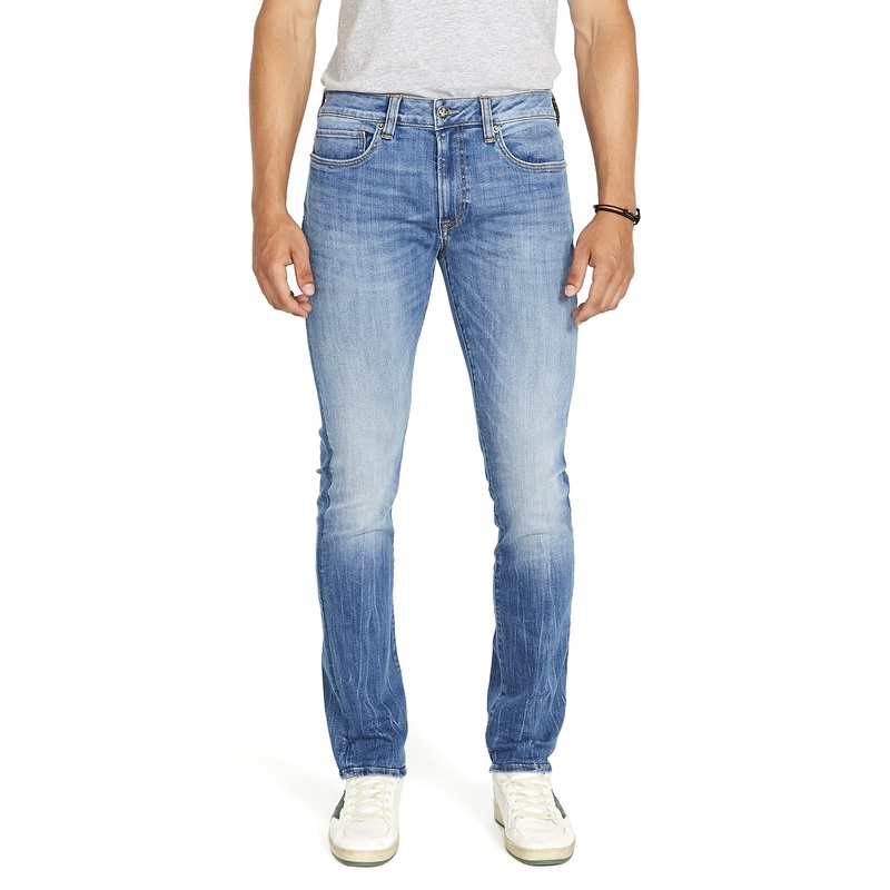 Buffalo David Bitton Mens Slim fit Denim Jeans 38 / 34 Blue Solid Stretch