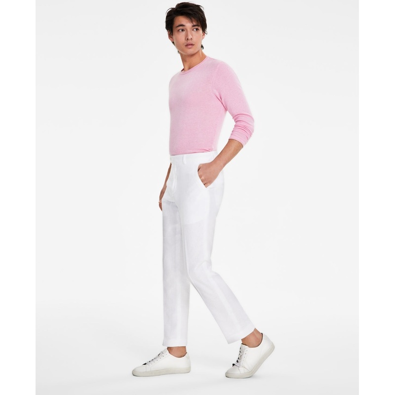 Tommy Hilfiger Mens Modern fit Dress Pants 42 / 30 White Solid