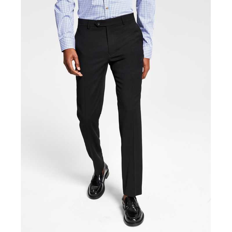 Tommy Hilfiger Mens Modern fit Dress Pants 42 / 32 black Solid