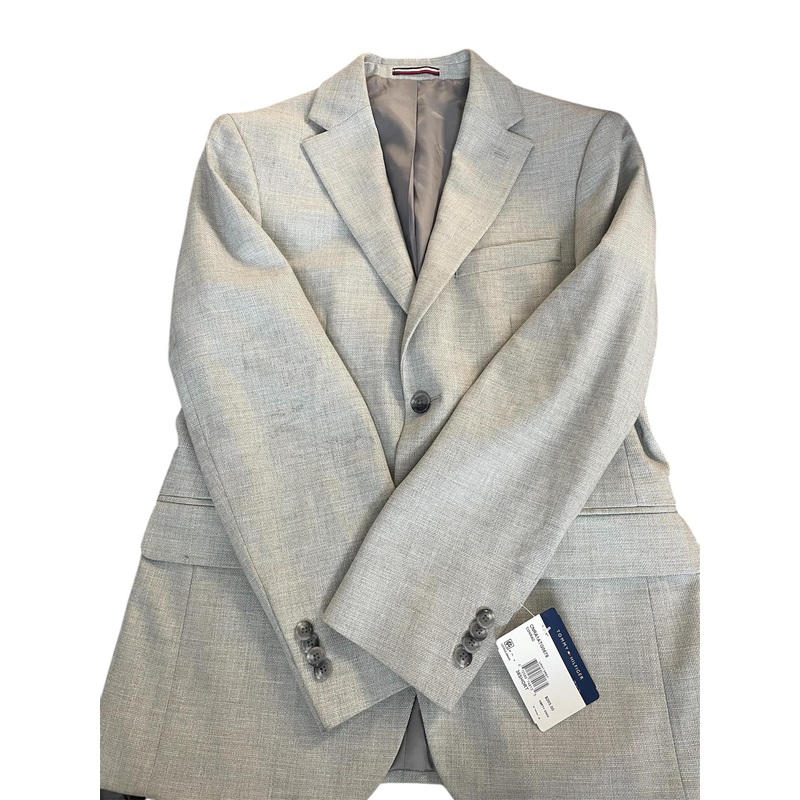Tommy Hilfiger Mens Modern-Fit Sport Coat Light Grey 36S