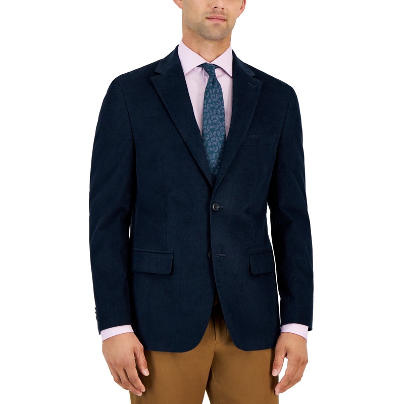 Tommy Hilfiger Mens Regular fit Sport Coat Blazer 36 R Blue Solid