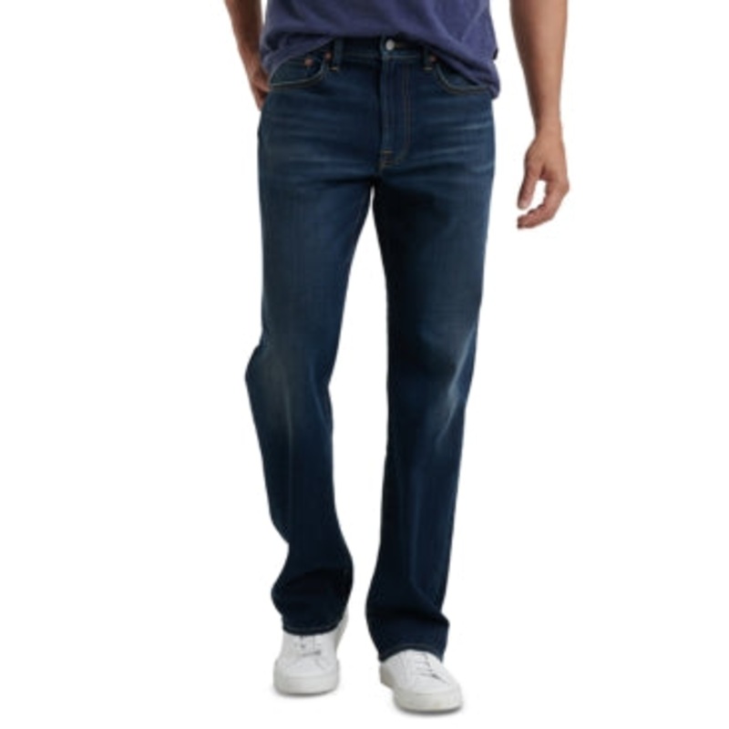 Lucky Brand 181 Mens Relaxed fit Denim Jeans 42 / 32 Blue Solid Stretch