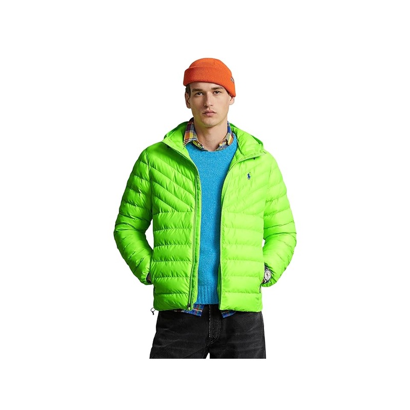 Polo Ralph Lauren Mens Packable Puffer Jacket Coat XL Green Solid