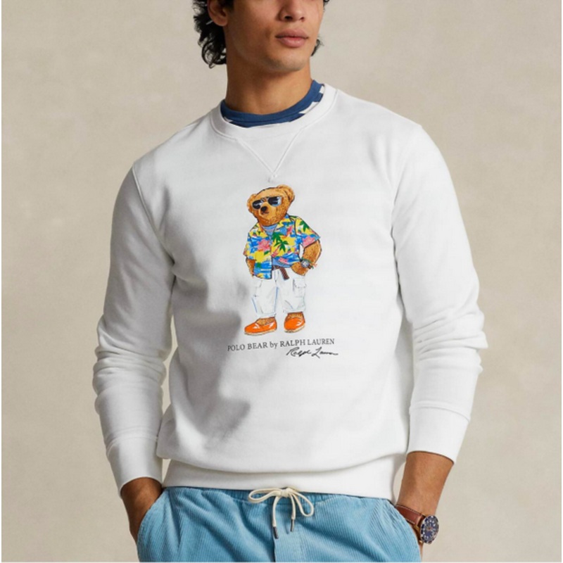 POLO Ralph Lauren Mens Regular fit Crewneck Sweatshirt 2XLT White Solid