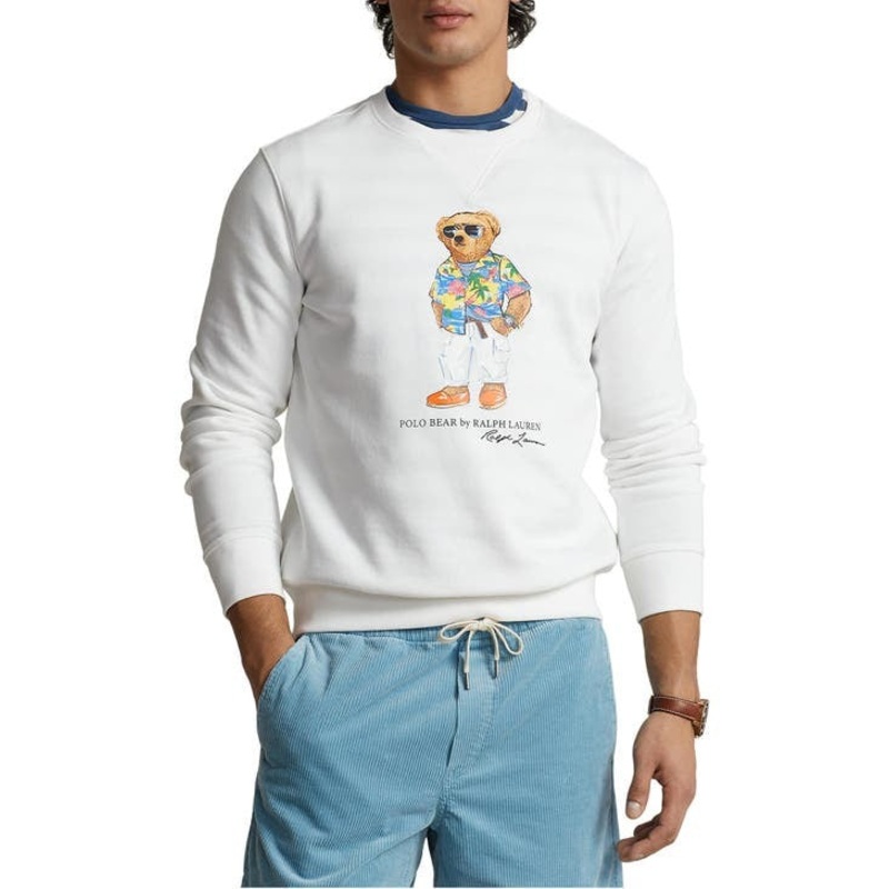 POLO Ralph Lauren Mens Regular fit Crewneck Sweatshirt XLT White Solid