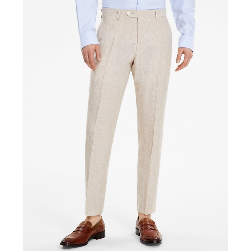 Tommy Hilfiger Mens Regular fit Casual Pants 32 / 32 Beige Solid