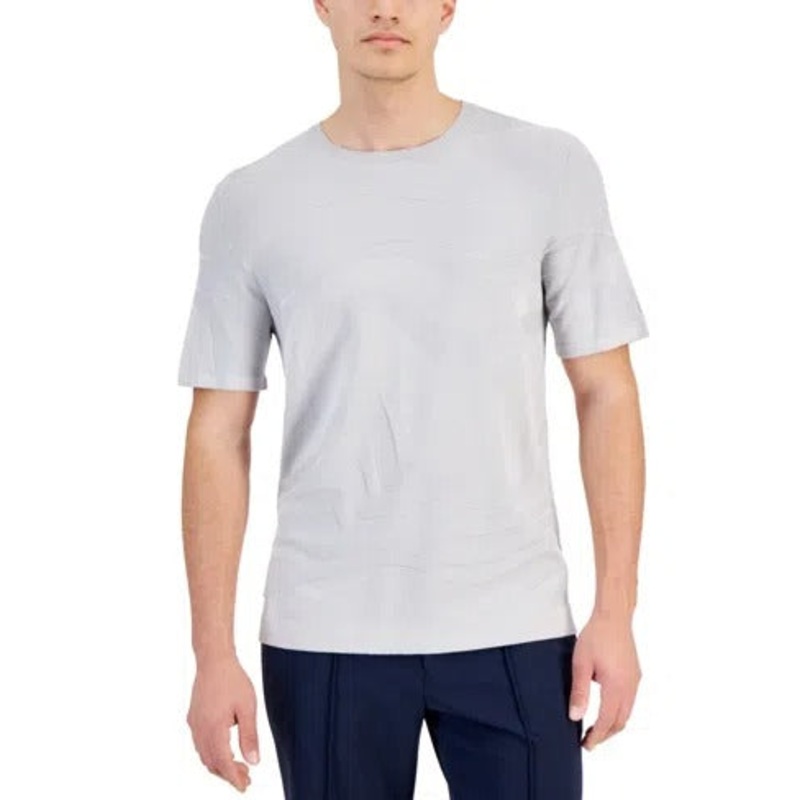 Alfani Mens Regular fit Short Sleeve T-Shirt Shirt XXL Grey