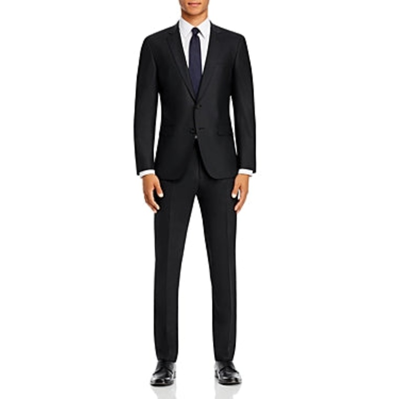Hugo Boss Mens Regular fit Suit Jacket Blazer 40 R Black Solid