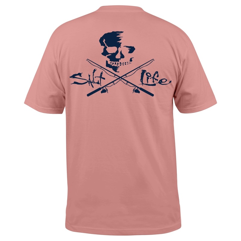 Salt Life Mens Regular fit Short Sleeve T-Shirt Shirt Small Pink