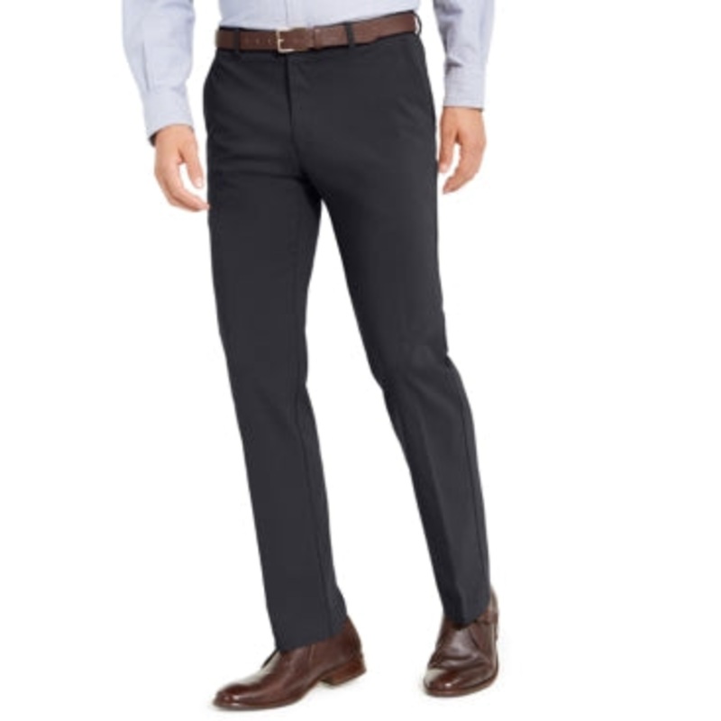 Tommy Hilfiger Mens Modern fit Dress Pants Pants 34 / 30 Charcoal Grey Stretch