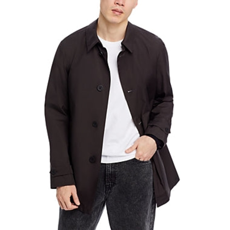 Herno Mens Laminar Goretex Raincoat Coat 50 IT / 40 US Medium Black Waterproof