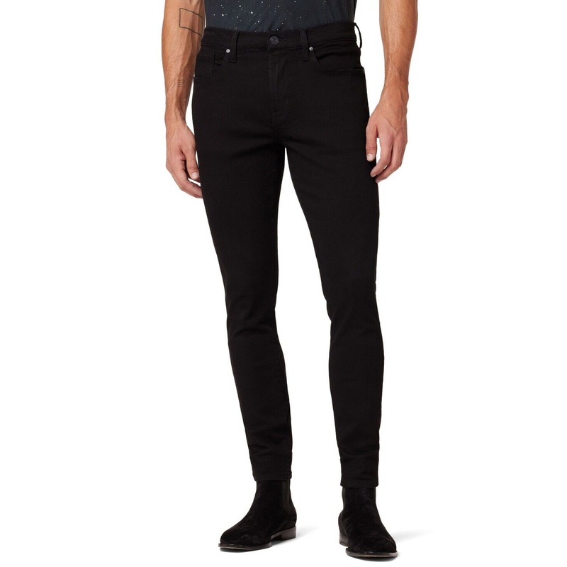 Hudson Men's Zev Skinny Fit Jeans Black Size 30