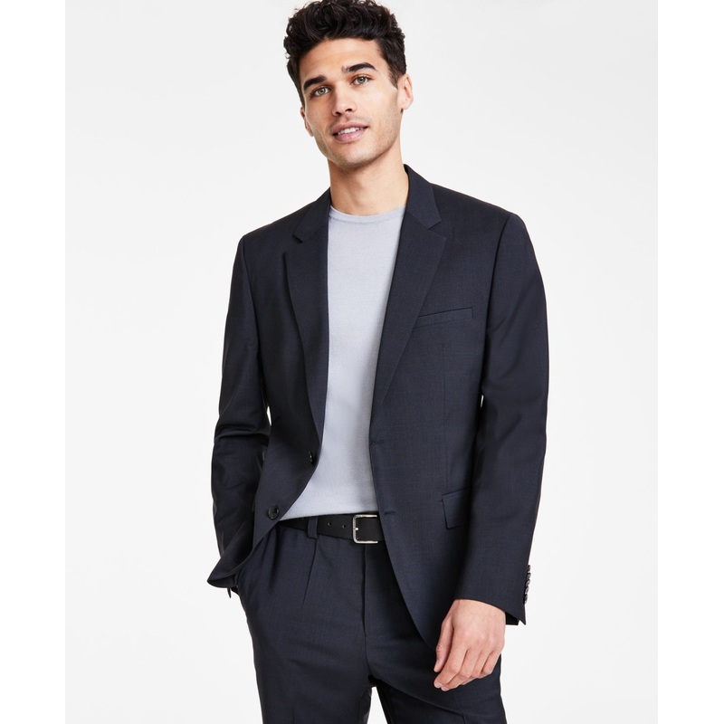 Hugo Boss Mens Modern fit Suit Jacket Blazer 38 S Grey