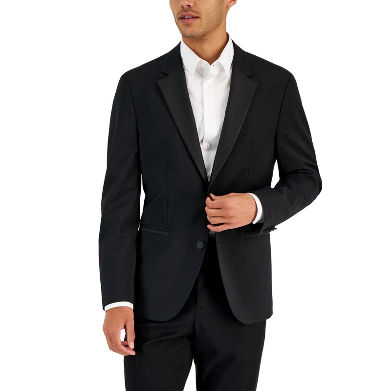 Hugo Boss Mens Modern fit Suit Jacket Blazer 46 R Black