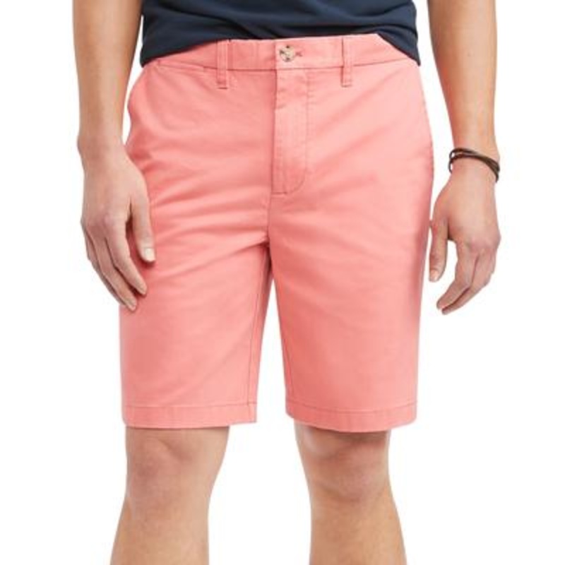 Tommy Hilfiger Mens Slim fit Casual Shorts 40 Red Solid Stretch