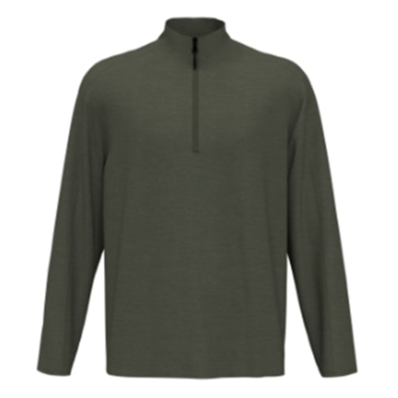 Pga Tour Men's Moisture-Wicking Quarter Zip Golf Pullover Jacket Green Large