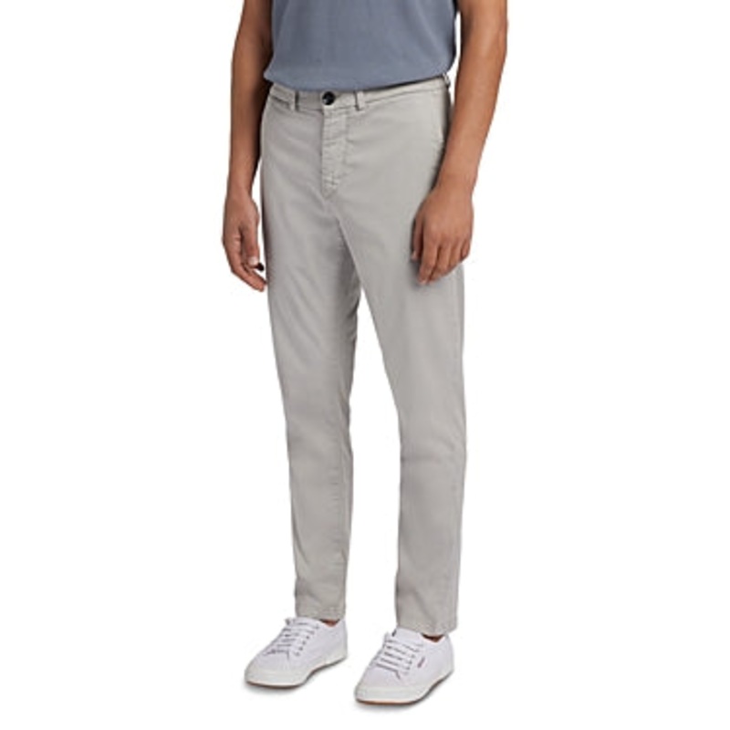 7 For All Mankind Mens Regular fit Chinos Pants 32 Grey Solid