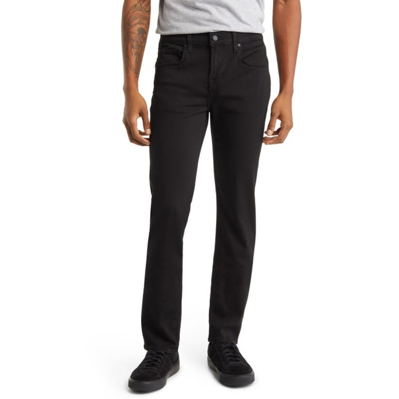 7 For All Mankind Mens Slim fit Casual Pants 33 / 34 Black Solid