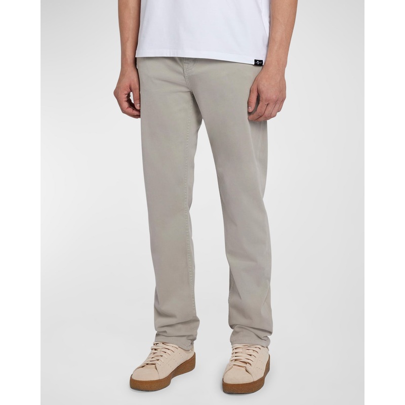 7 For All Mankind Mens Slim fit Casual Pants 36  Grey Solid