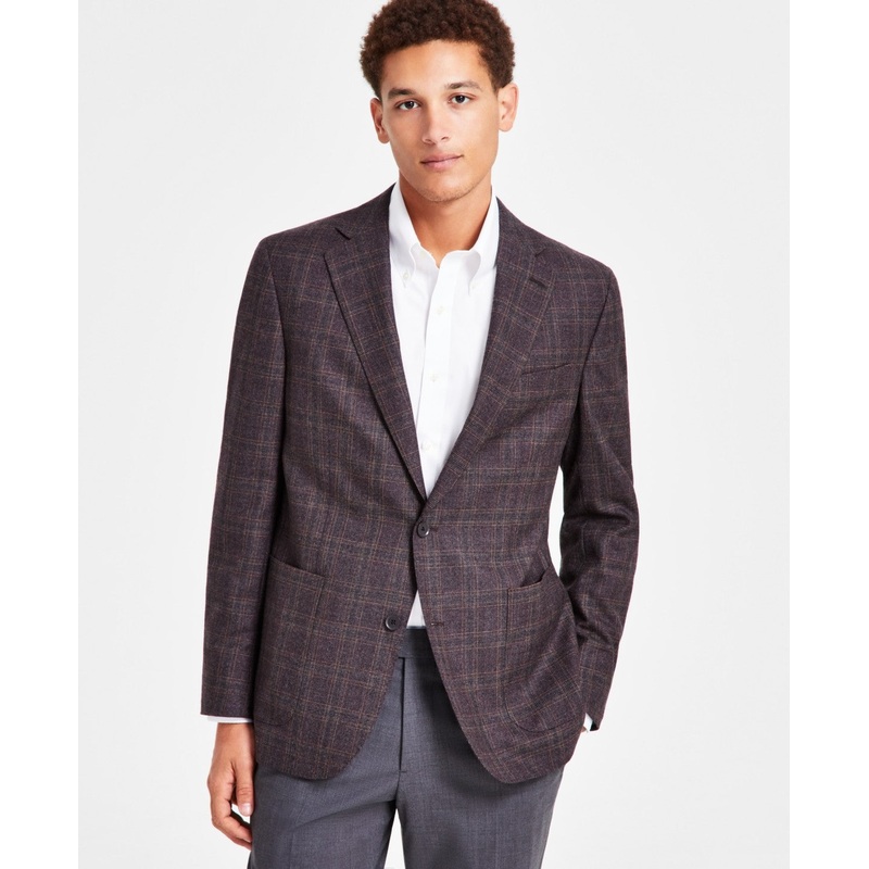 Brooks Brothers Mens Classic fit Sport Coat Blazer 44 R Red Plaid