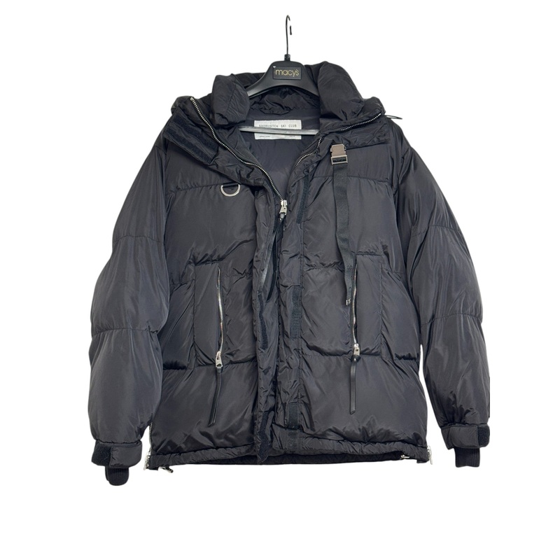 Shoreditch Ski Club Womens Willow Puffer Jacket Size Medium Black