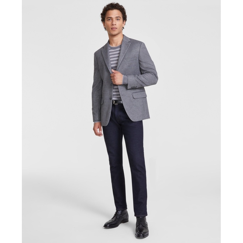 Tommy Hilfiger Mens Modern fit Sport Coat Blazer 42 S Grey