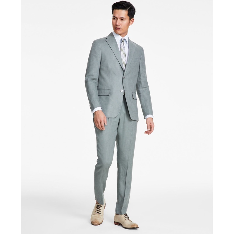 Tommy Hilfiger Mens Regular fit Suit Jacket Blazer 40 L Green Solid