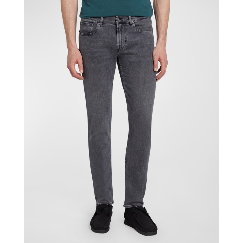 7 For All Mankind Mens Slim fit Jeans 32 /  Grey Solid