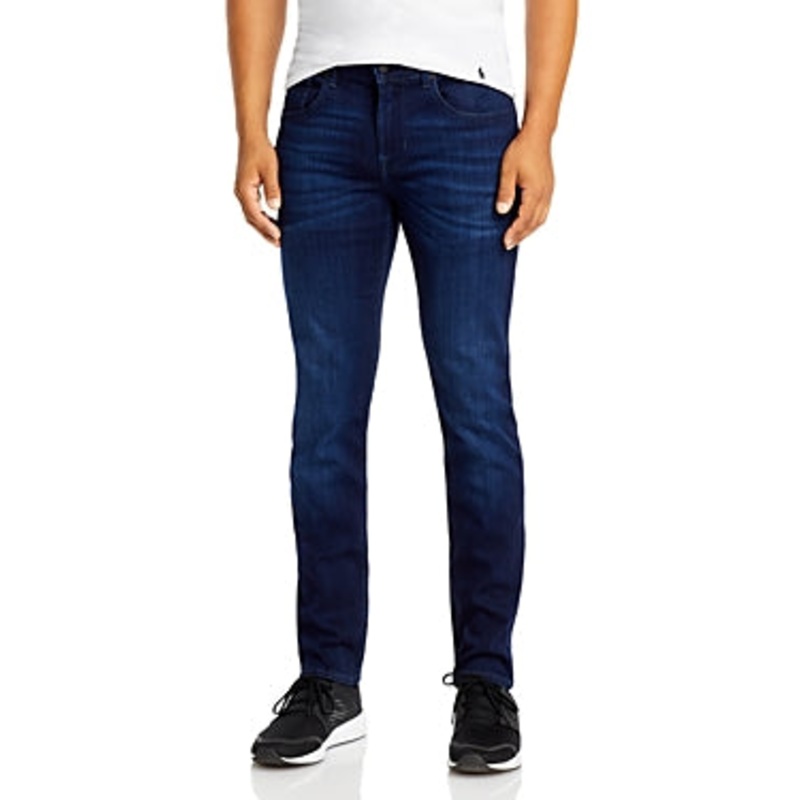 7 For All Mankind Mens Slim fit Jeans 34 / 32 Blue Solid