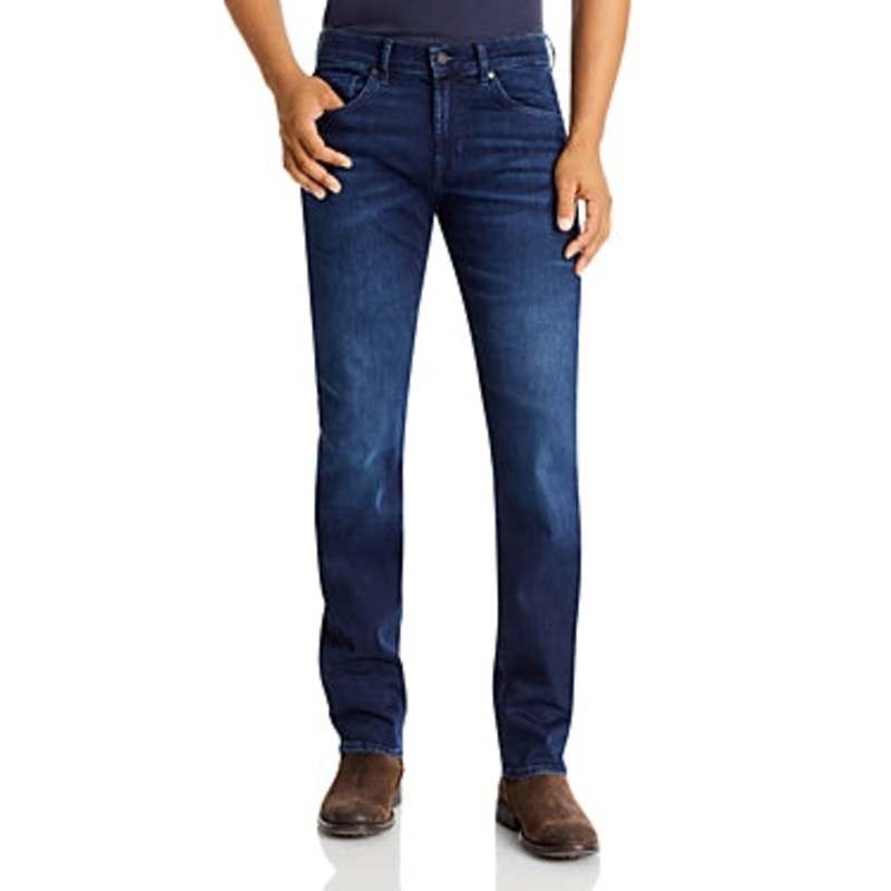 7 For All Mankind Mens Straight fit Jeans 36 / 33.5 Blue Solid
