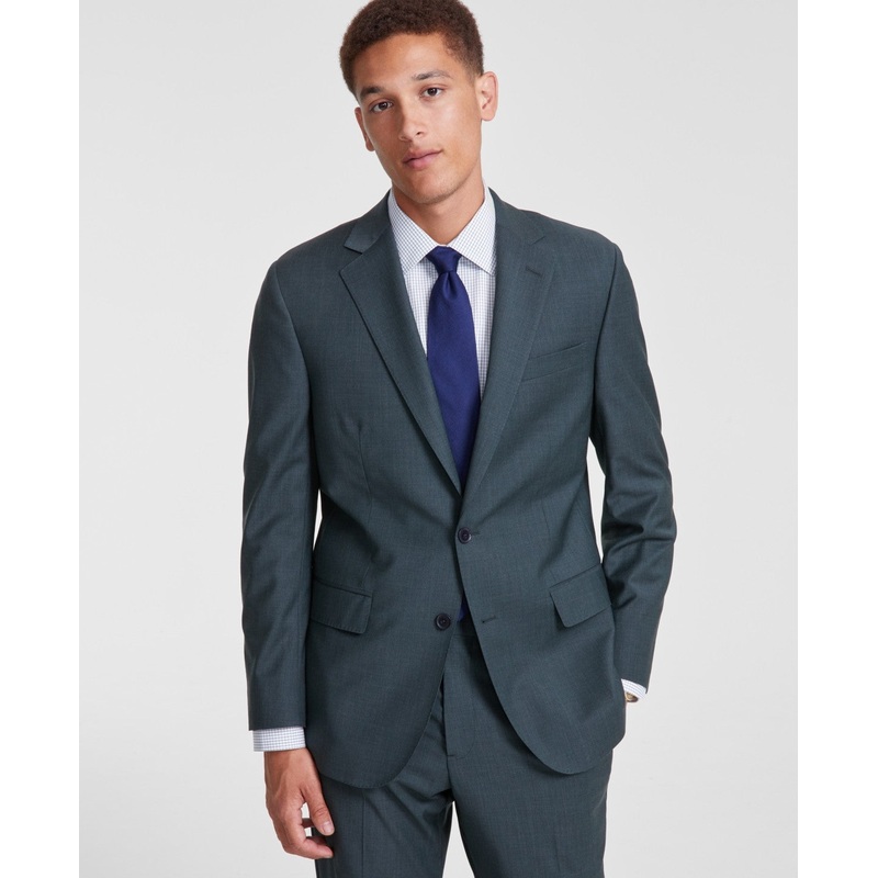 Brooks Brothers Mens Classic fit Suit Jacket Blazer 44 L Green Solid