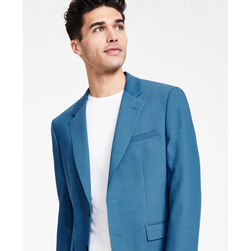 Hugo Boss Mens Modern fit Suit Jacket Blazer 42 R Blue