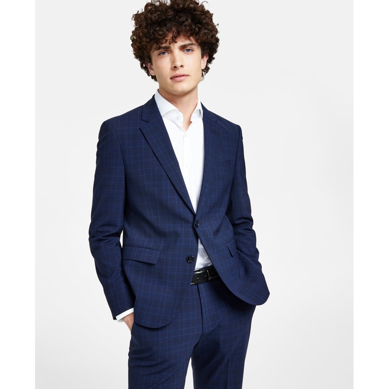Hugo Boss Mens Modern fit Suit Jacket Blazer 44 R Navy Blue