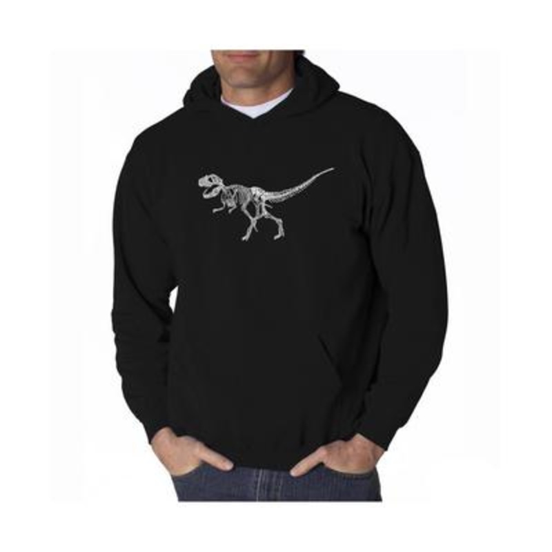 La Pop Art Mens Regular fit Long Sleeve Hoodie Sweatshirt Medium Black