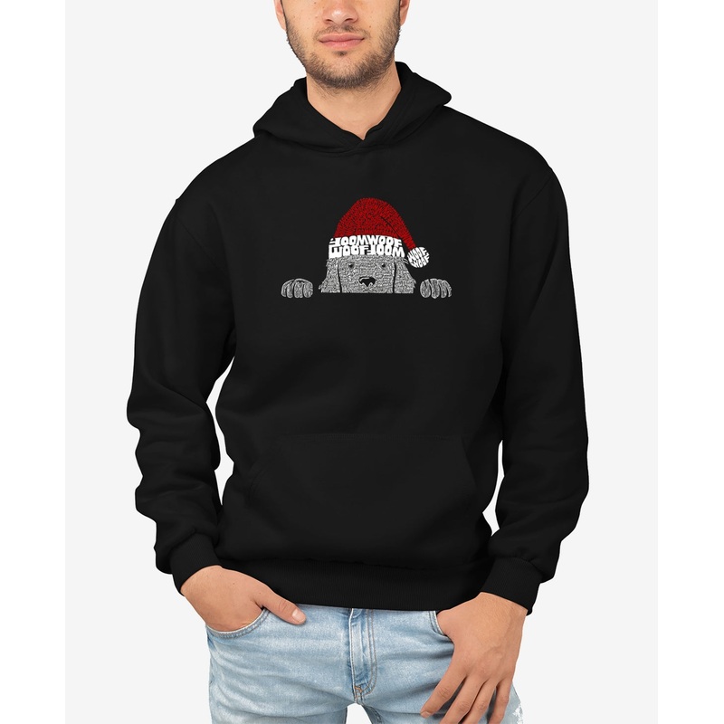 La Pop Art Mens Regular fit Long Sleeve Hoodie Sweatshirt XL Black