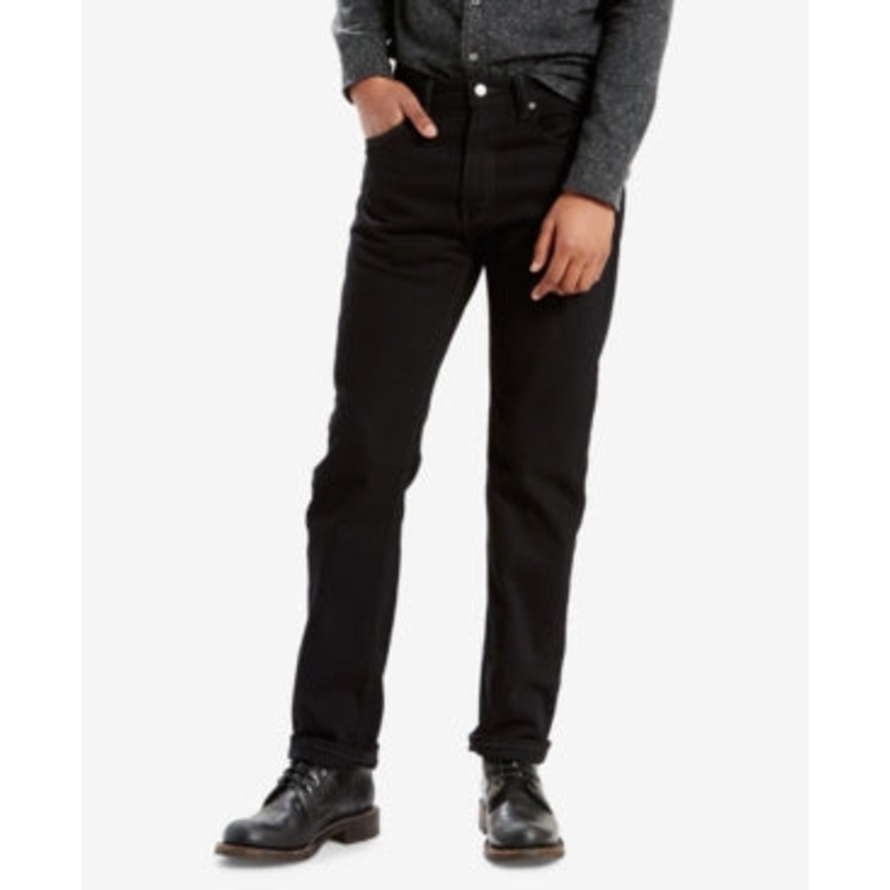 LEVI 505 Mens Regular fit Jeans 32 / 32 Black