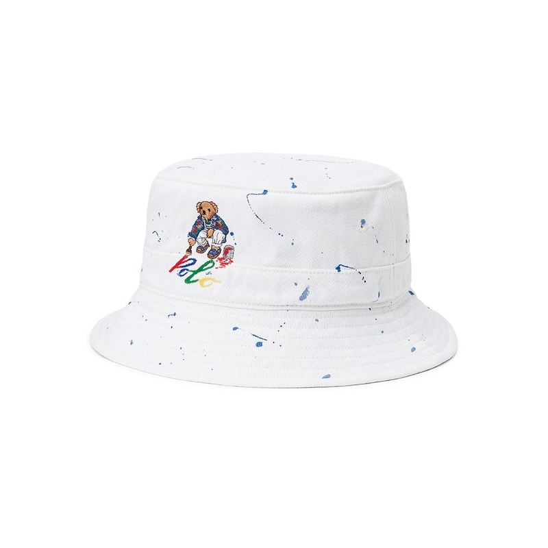 Polo Ralph Lauren Mens  fit Bucket Hat Small Medium White