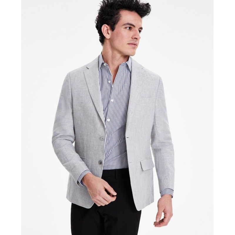 Tommy Hilfiger Mens Modern fit Sport Coat Blazer 42 R Grey